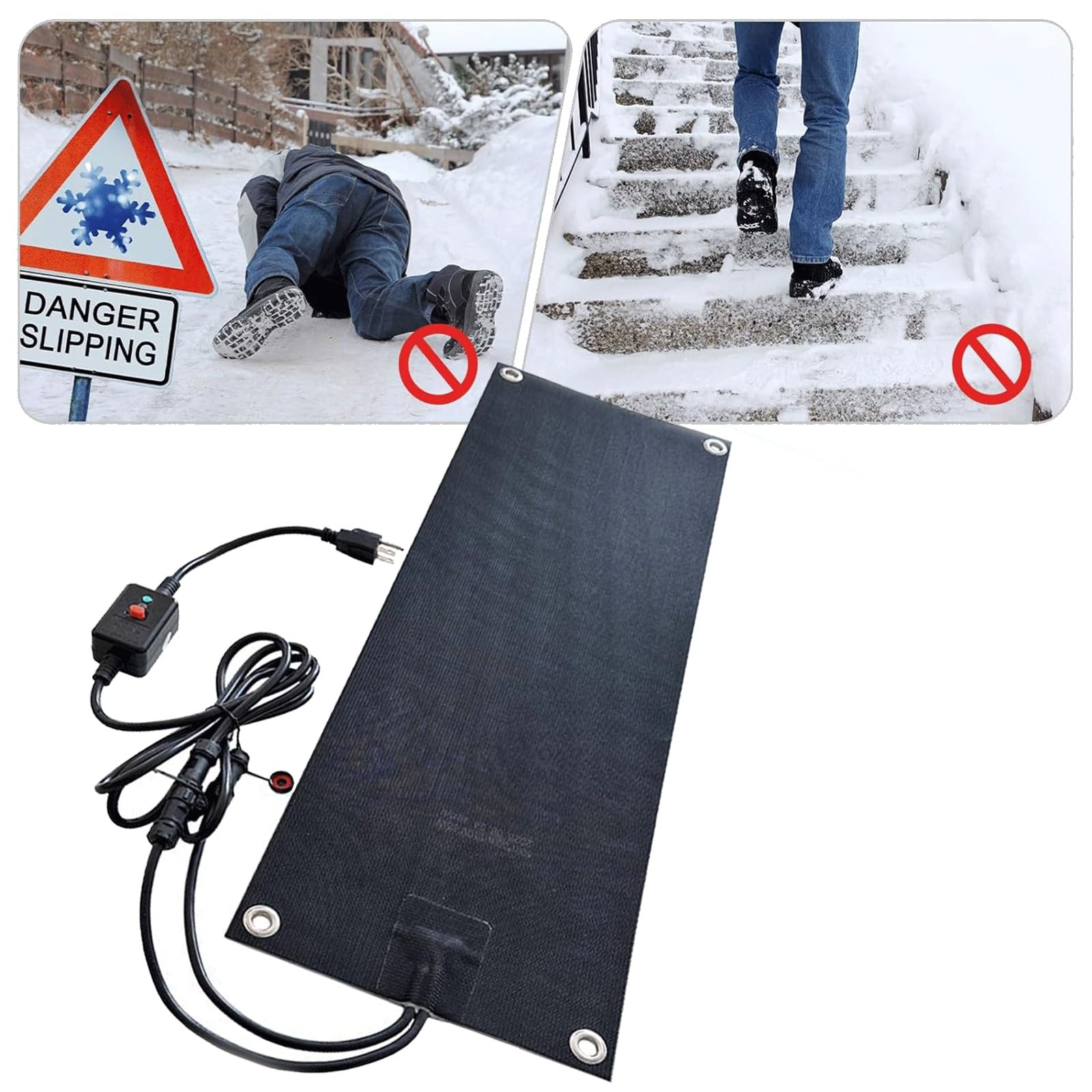 Amazon.co.jp: 融雪マット 階段/玄関 1枚 ホットけーる マットタイプ